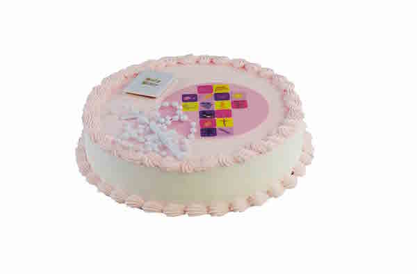 Torte Cake Sparkässeli rund BRÄNDLI Amerika Torte Kommunion Rosa Amerika Torten