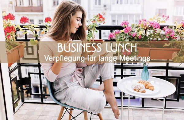 BRÄNDLI Catering Business Lunch mit Text